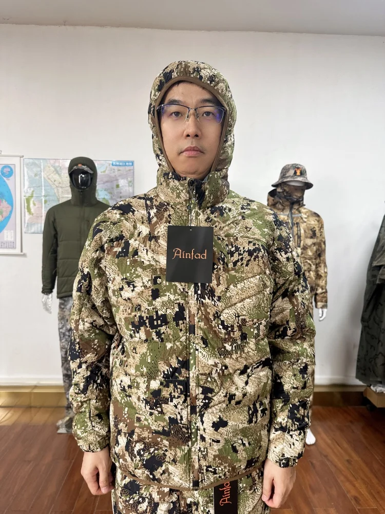 Men's Kelvin Light Down Jacket Winter Camouflage Fishing Hunting Suit