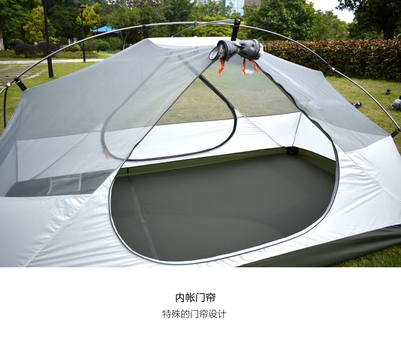 Silicone Coated Backpacking Tent, Lightweight for 4Season Outdoor Camping,Hiking,MSR Style, Includes Footprint, High Waterproof