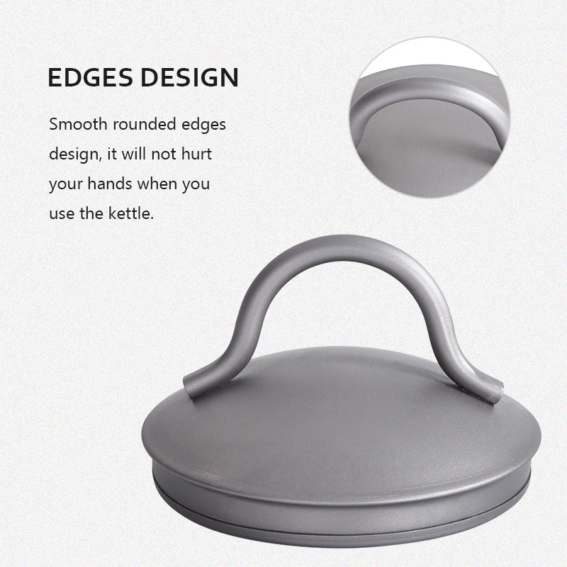 Boundless Voyage Titanium Kettle Tea Teapot 2L Bacteriostatic Cookware Ultralight Outdoor Picnic Camping Tableware Coffee Pot