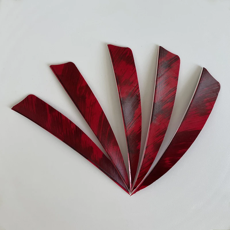 50pcs 3/4/5inch Archery Arrow Feather Fletching Ink Painting High Quality Real Archery Fletches Bow And Arrow Accessories