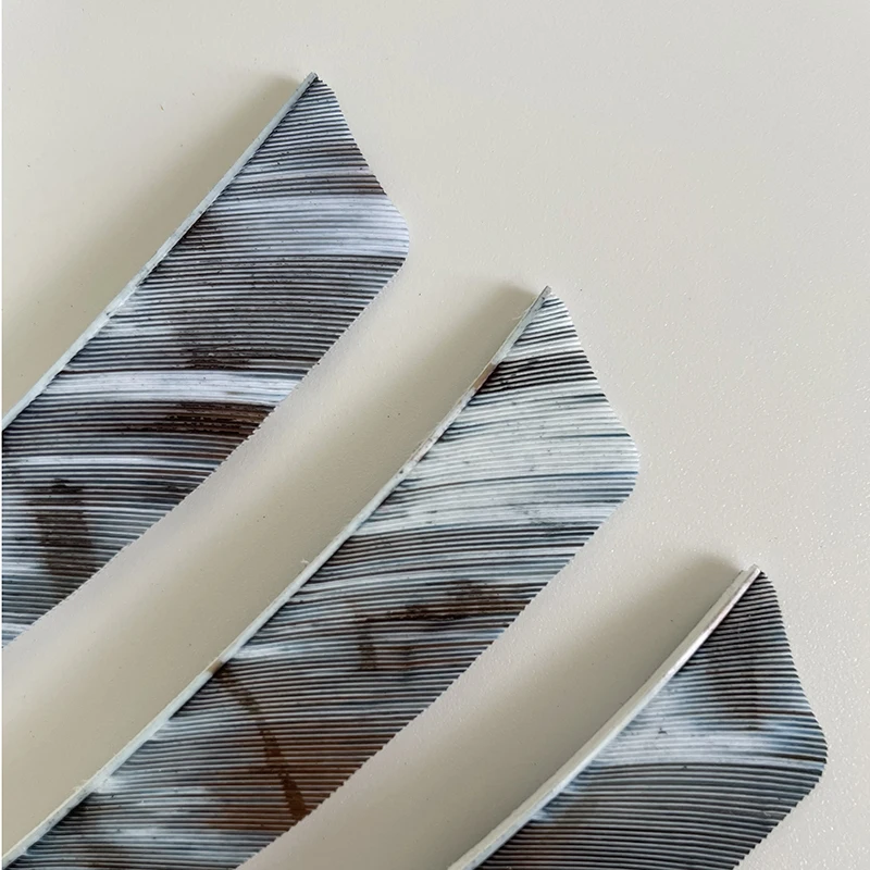 50pcs 3/4/5inch Archery Arrow Feather Fletching Ink Painting High Quality Real Archery Fletches Bow And Arrow Accessories