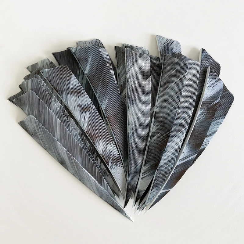 50pcs 3/4/5inch Archery Arrow Feather Fletching Ink Painting High Quality Real Archery Fletches Bow And Arrow Accessories