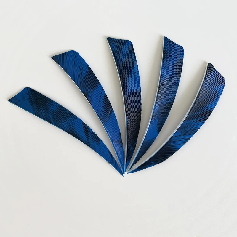 50pcs 3/4/5inch Archery Arrow Feather Fletching Ink Painting High Quality Real Archery Fletches Bow And Arrow Accessories