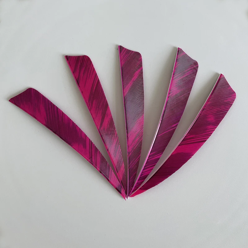 50pcs 3/4/5inch Archery Arrow Feather Fletching Ink Painting High Quality Real Archery Fletches Bow And Arrow Accessories