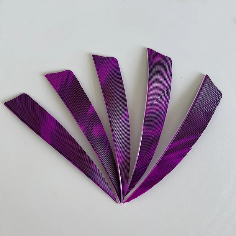 50pcs 3/4/5inch Archery Arrow Feather Fletching Ink Painting High Quality Real Archery Fletches Bow And Arrow Accessories