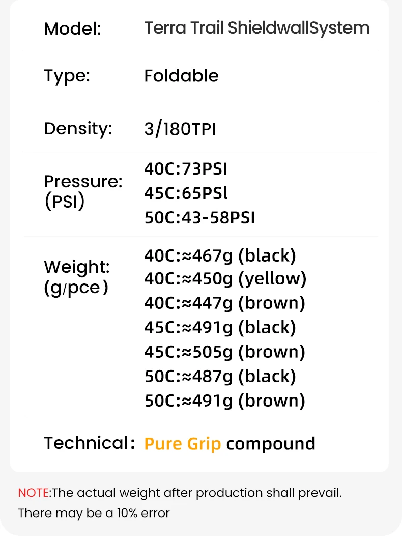 Continental Terra Trail 700x40C 45 50C Tubeless Ready Road Bicycle Tire Black/Cream/Brown 3/180 TPI Folding Tyre Nobox Pure Grip