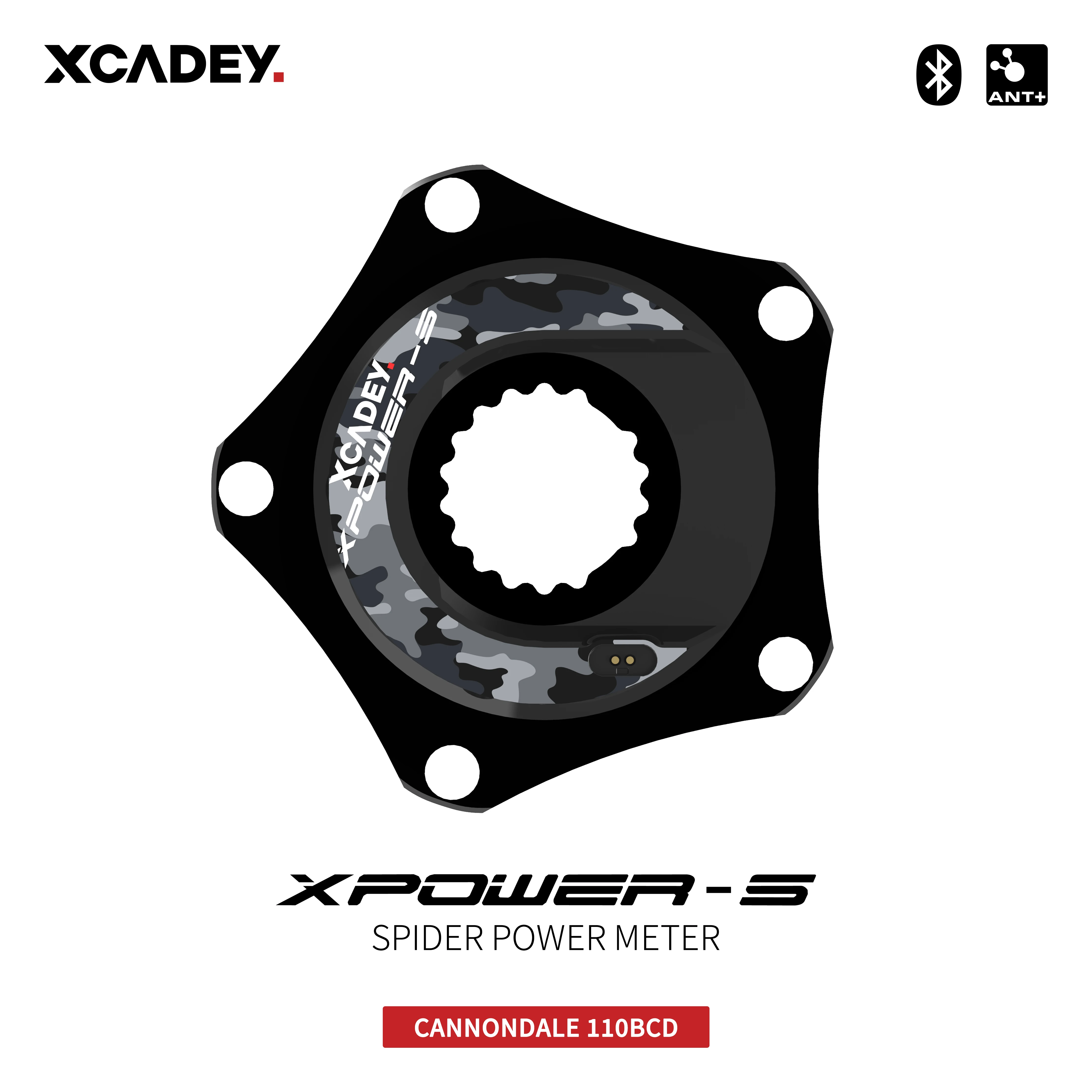 XCADEY XPOWER-S Road Bicycle Bike MTB Spider Power Meter For SRAM ROTOR RaceFce Crank Chainring 104BCD 110BCD