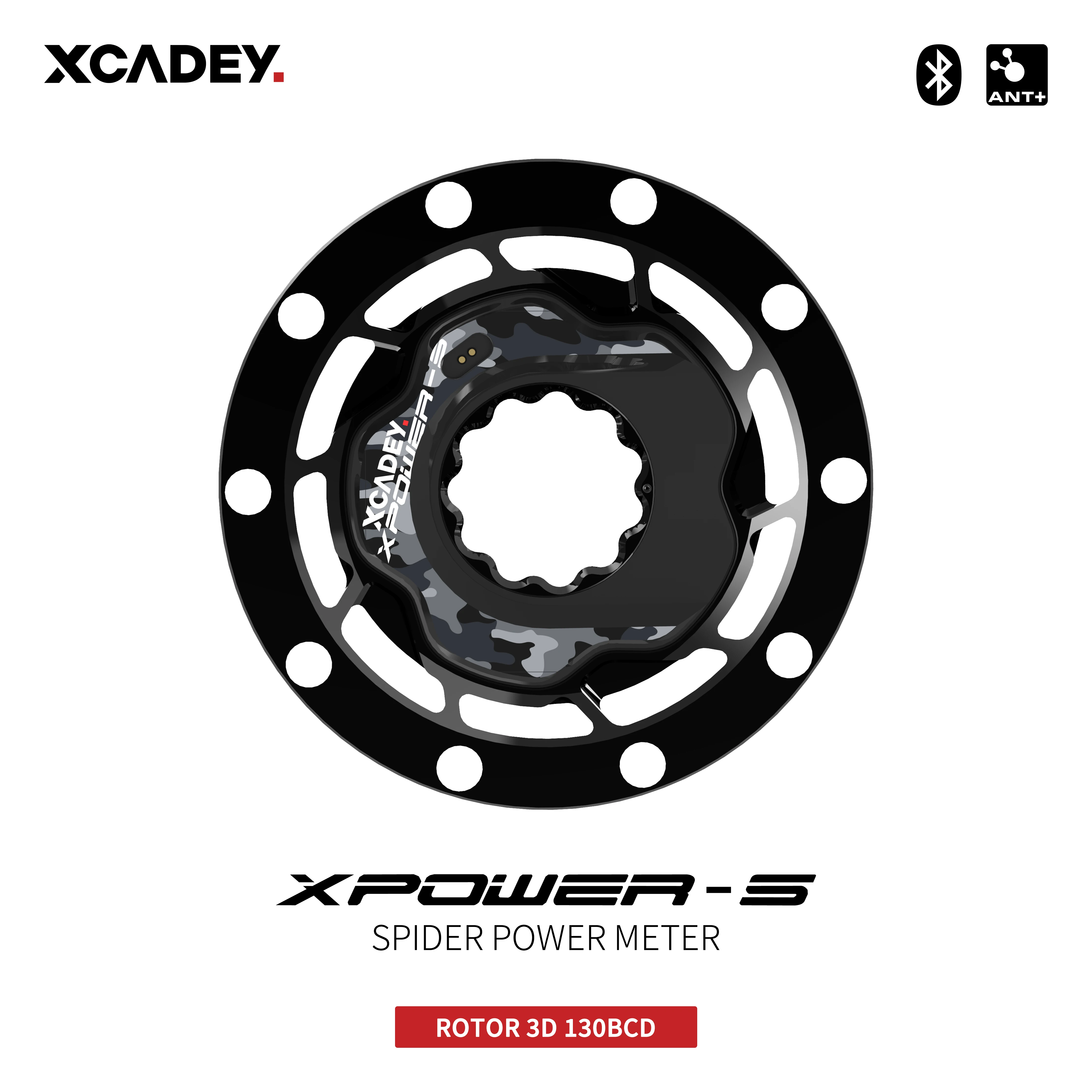 XCADEY XPOWER-S Road Bicycle Bike MTB Spider Power Meter For SRAM ROTOR RaceFce Crank Chainring 104BCD 110BCD