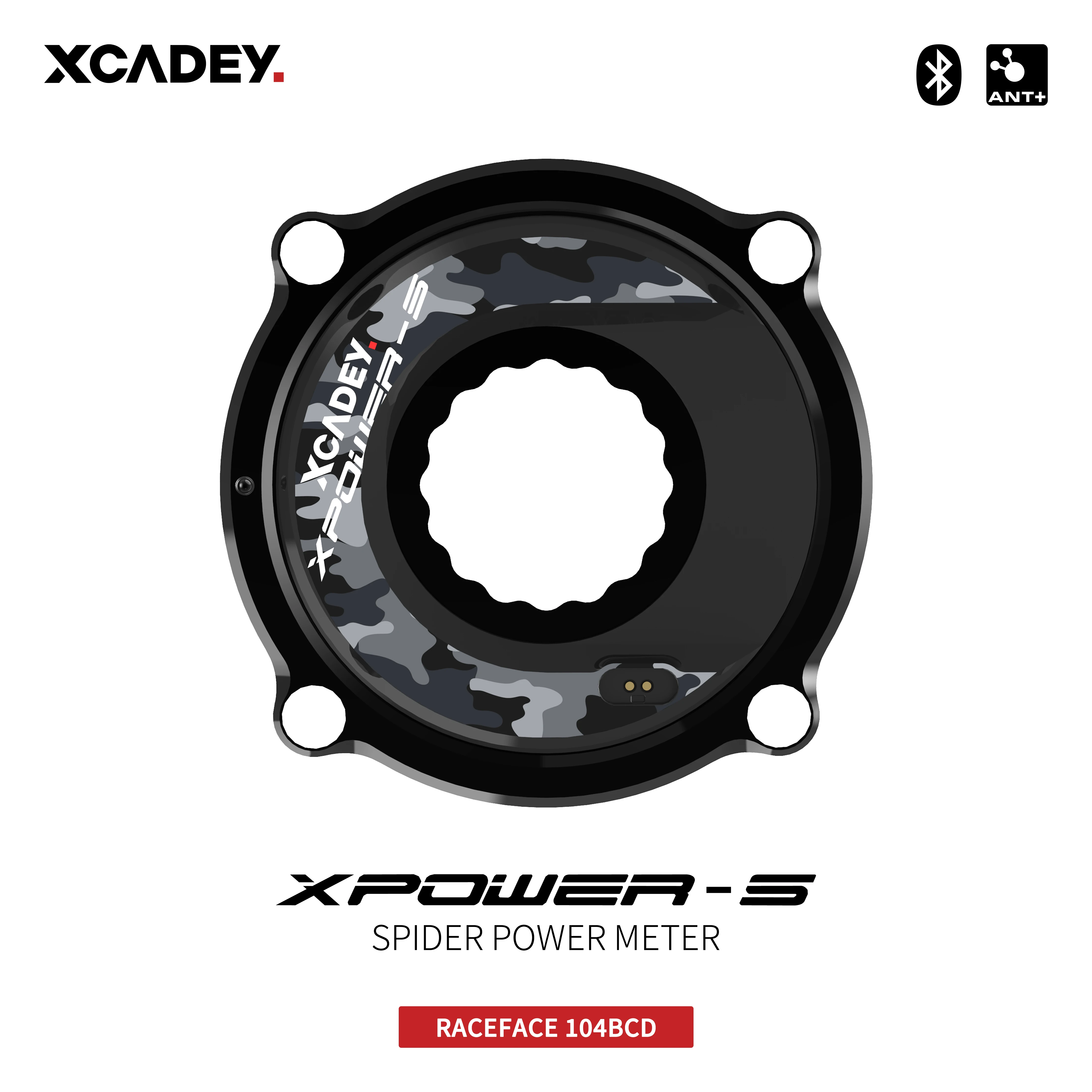 XCADEY XPOWER-S Road Bicycle Bike MTB Spider Power Meter For SRAM ROTOR RaceFce Crank Chainring 104BCD 110BCD