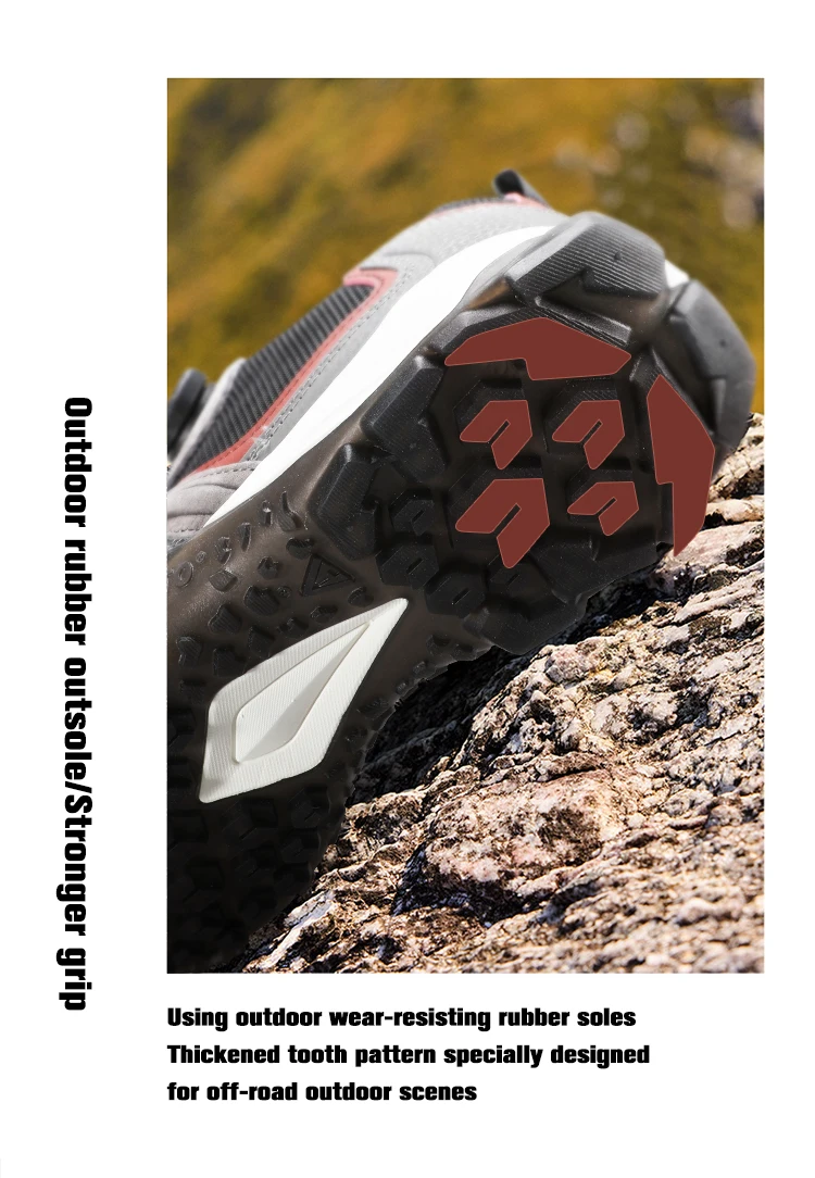 HUMTTO Breathable Shoes for Men Luxury Designer Men's Sneakers Anti-slip Sports Hiking Boots Man 2024 Outdoor Trekking Sneaker