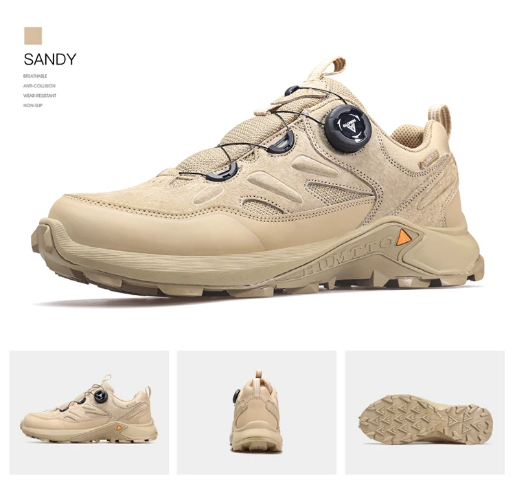 HUMTTO Breathable Shoes for Men Luxury Designer Men's Sneakers Anti-slip Sports Hiking Boots Man 2024 Outdoor Trekking Sneaker