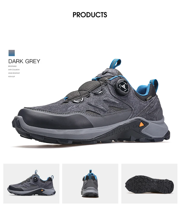 HUMTTO Breathable Shoes for Men Luxury Designer Men's Sneakers Anti-slip Sports Hiking Boots Man 2024 Outdoor Trekking Sneaker
