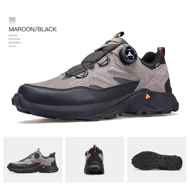 HUMTTO Breathable Shoes for Men Luxury Designer Men's Sneakers Anti-slip Sports Hiking Boots Man 2024 Outdoor Trekking Sneaker
