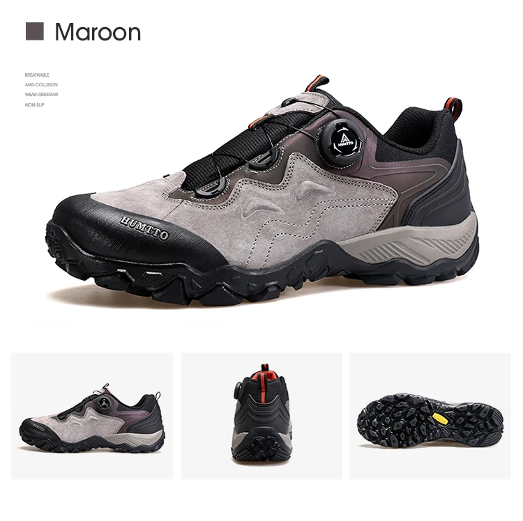 HUMTTO Breathable Shoes for Men Luxury Designer Men's Sneakers Anti-slip Sports Hiking Boots Man 2024 Outdoor Trekking Sneaker