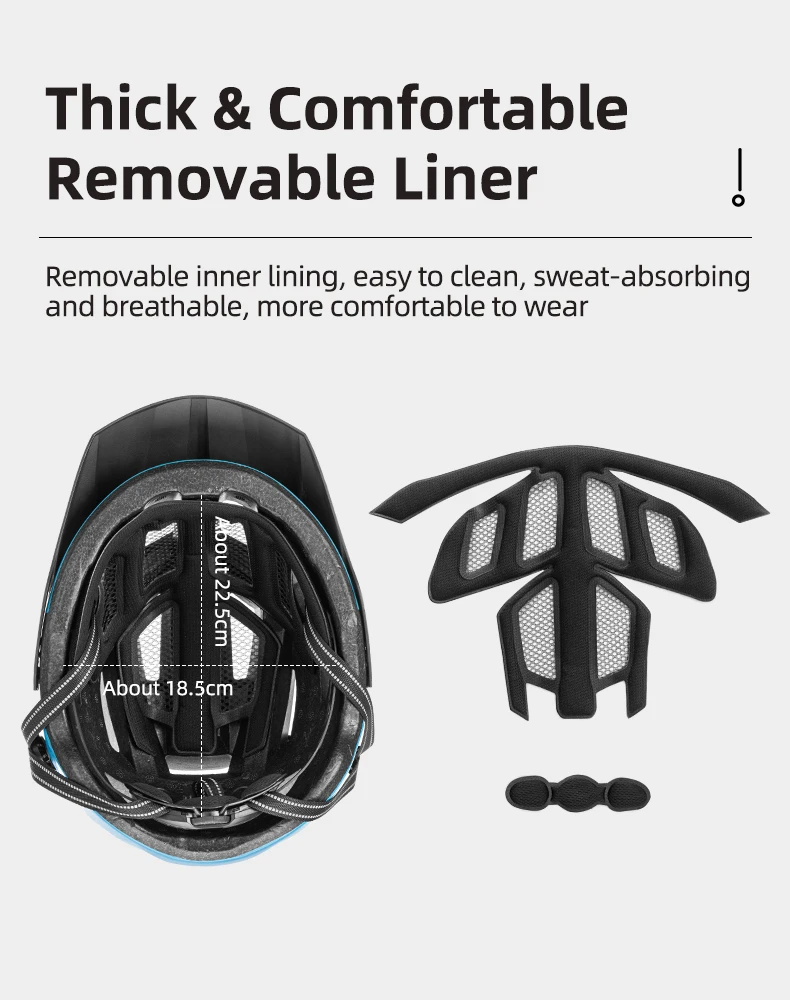 ROCKBROS Bicycle Helmet Men Women Breathable Shockproof MTB Road Bike Safety E-bike Helmet Cycling Aero Helmet Bike Equipment