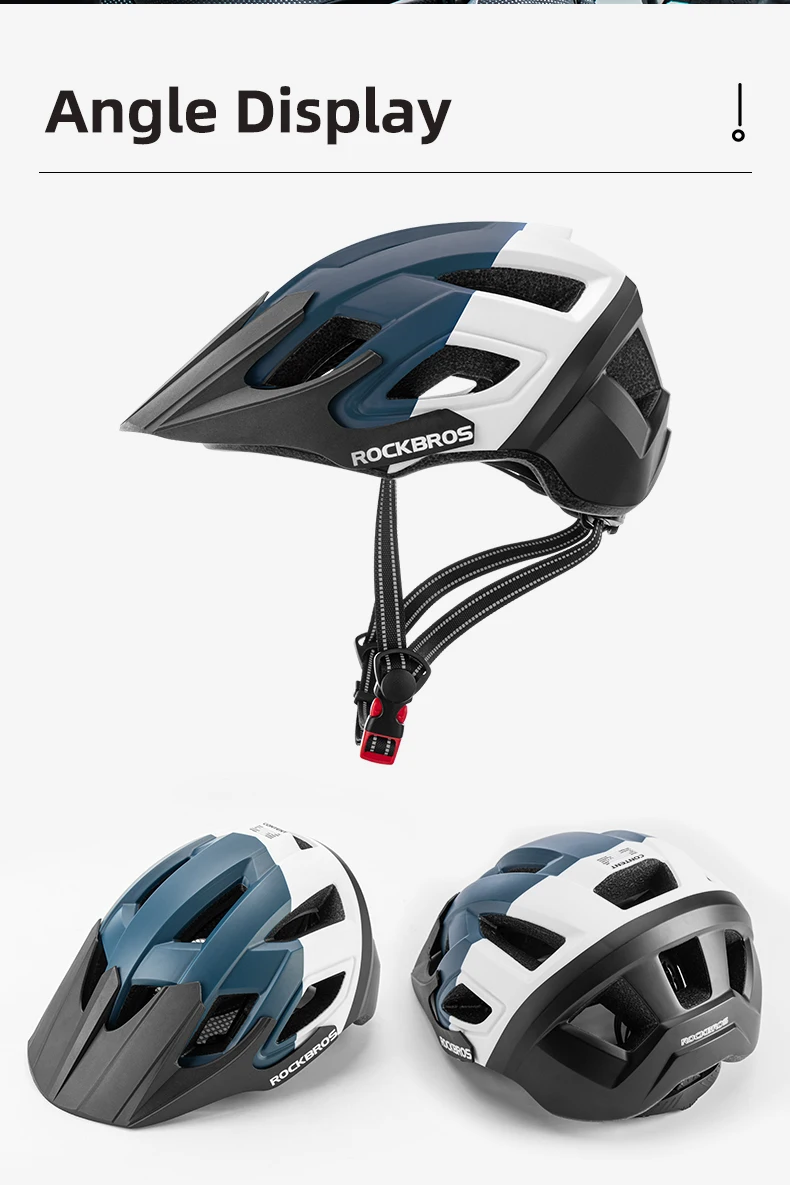 ROCKBROS Bicycle Helmet Men Women Breathable Shockproof MTB Road Bike Safety E-bike Helmet Cycling Aero Helmet Bike Equipment