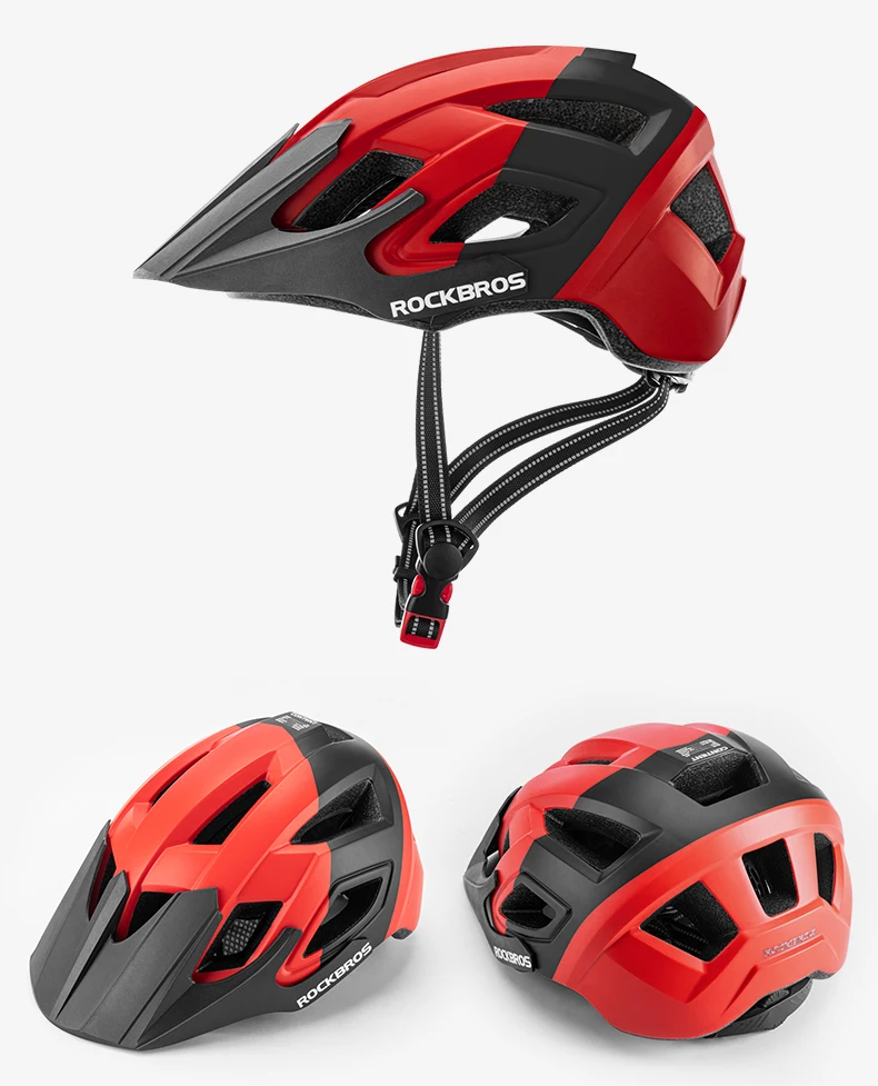 ROCKBROS Bicycle Helmet Men Women Breathable Shockproof MTB Road Bike Safety E-bike Helmet Cycling Aero Helmet Bike Equipment