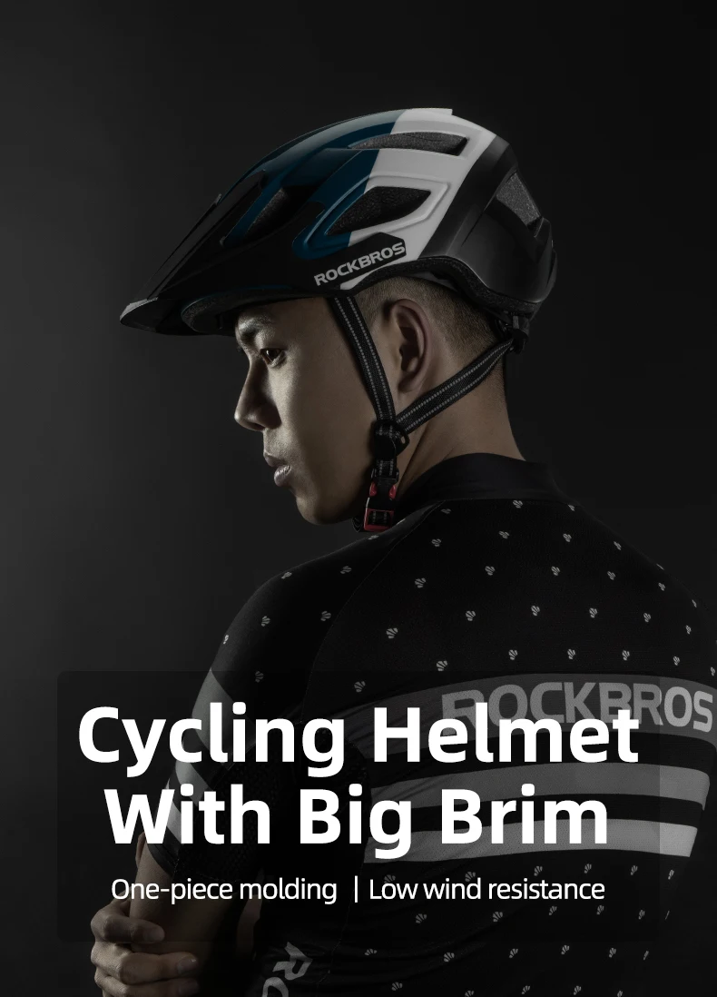 ROCKBROS Bicycle Helmet Men Women Breathable Shockproof MTB Road Bike Safety E-bike Helmet Cycling Aero Helmet Bike Equipment