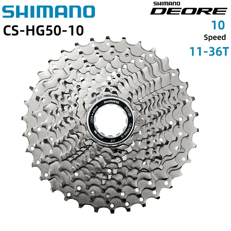 Shimano DEORE HYPERGLIDE CS-HG500 10 Speed Road Cassette 12-28T 11-25T/32T/34T CS-HG50-10 11-36T MTB Cassette Sprocket Freewheel
