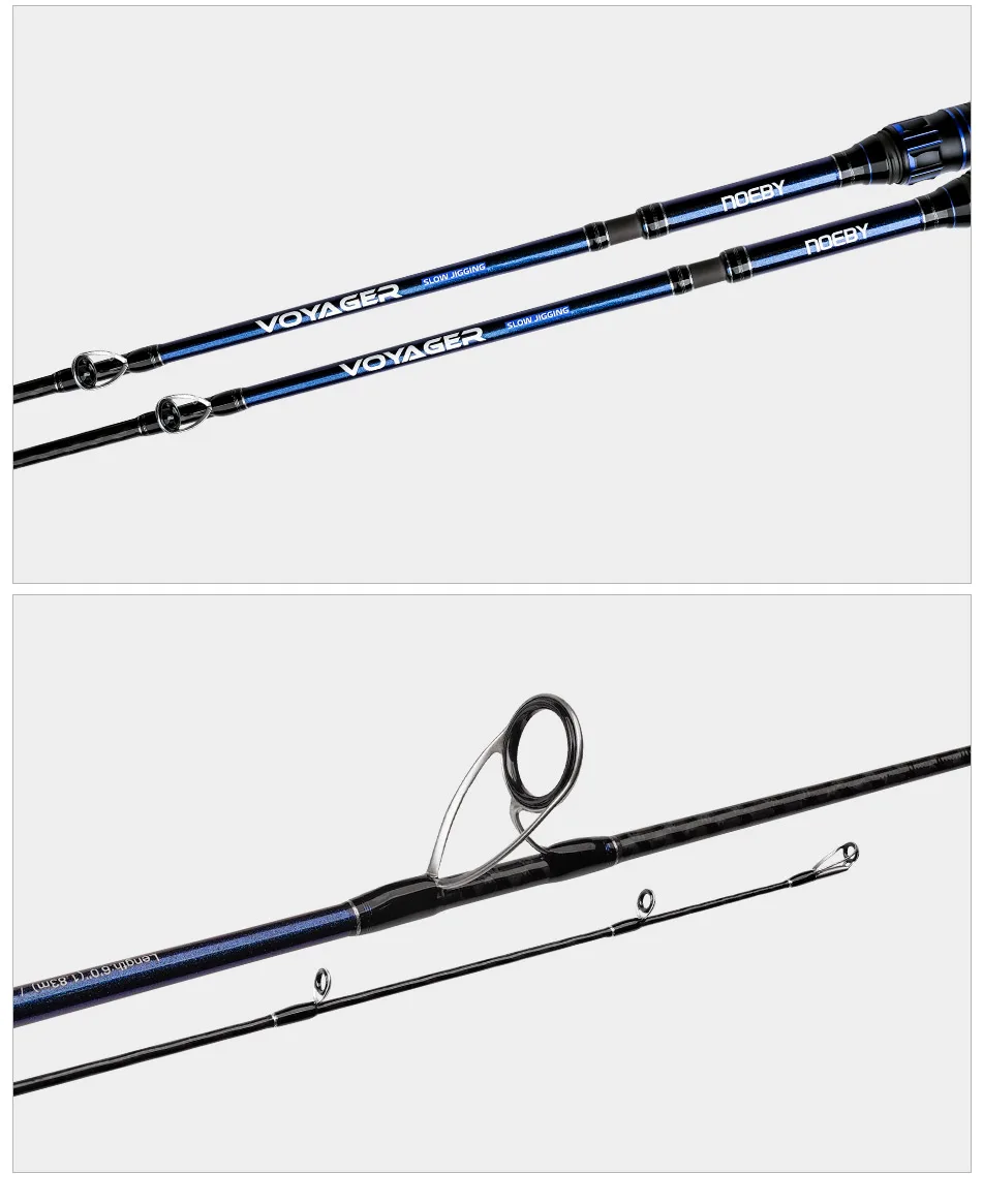 Noeby 1.83m 1.96m Slow Jigging Fishing Rod M ML 20kg Max Drag Fuji Guide High Sensitivity Carbon Spinning Casting Fishing Rods