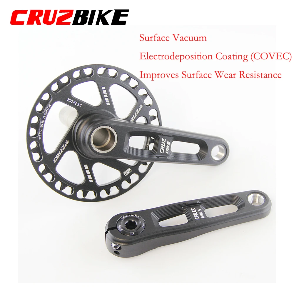 CRUZbike Children's Folding Bike Crankset Kid's Bicycle Hollow Tech Crank Ultralight  127/140/150mm