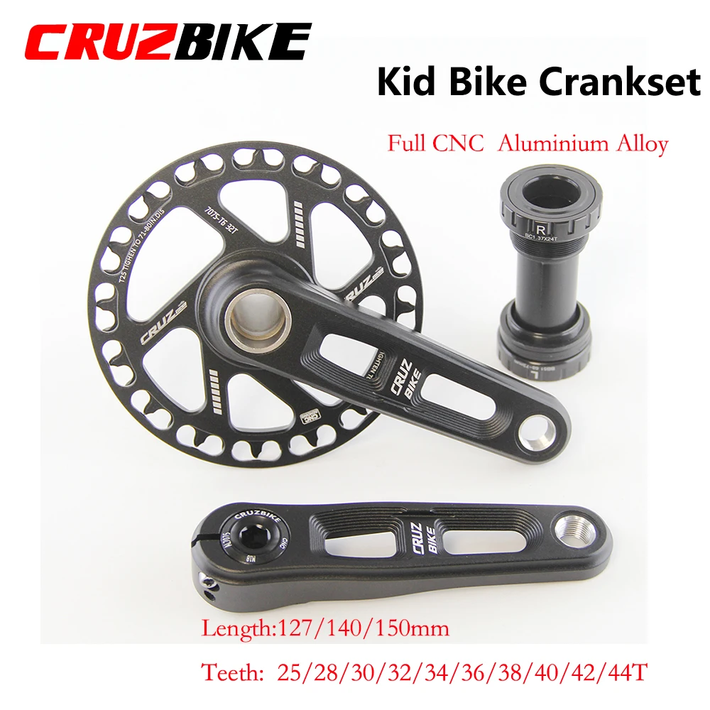 CRUZbike Children's Folding Bike Crankset Kid's Bicycle Hollow Tech Crank Ultralight  127/140/150mm