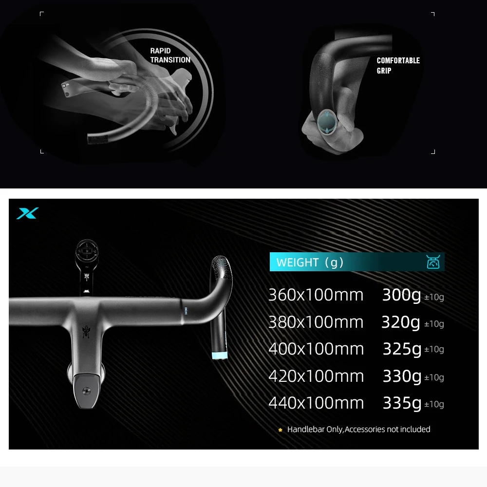 LEXON VERO Full Carbon Road Bike Handlebar Full Inner Cable Urltra-Light Bicycle Racing Handlebars Cycling Product Accessories