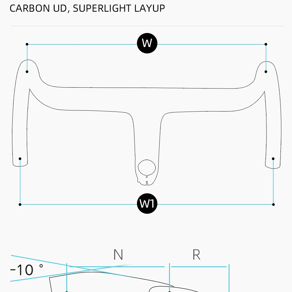 LEXON VERO Full Carbon Road Bike Handlebar Full Inner Cable Urltra-Light Bicycle Racing Handlebars Cycling Product Accessories