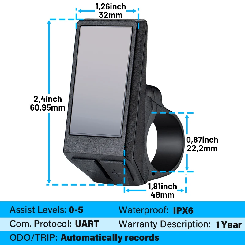 Bafang Display BN136 SW102 LCD Electric Bicycle Intelligent Instrument Display For Bafang Motor BBS01 BBS02 BBSHD