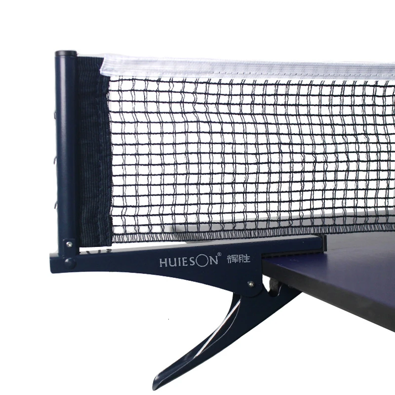 Original Huieson Clip-on/screw Type Table Tennis Mesh Net Professional Ping Pong Table Net Rack Kit Accessories Clamp Types