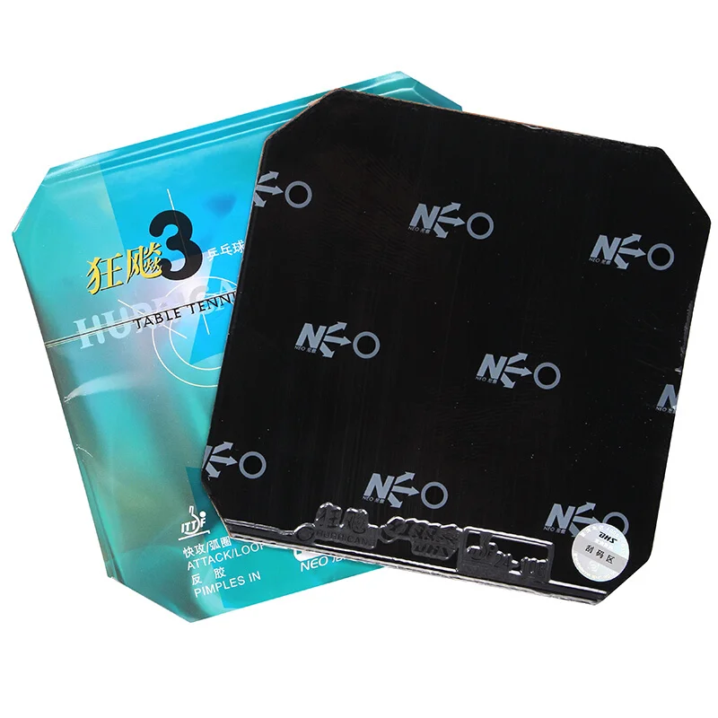 DHS Hurricane 3 neo table tennis rubber original pips-in Hurricane-3 neo DHS ping pong sponge