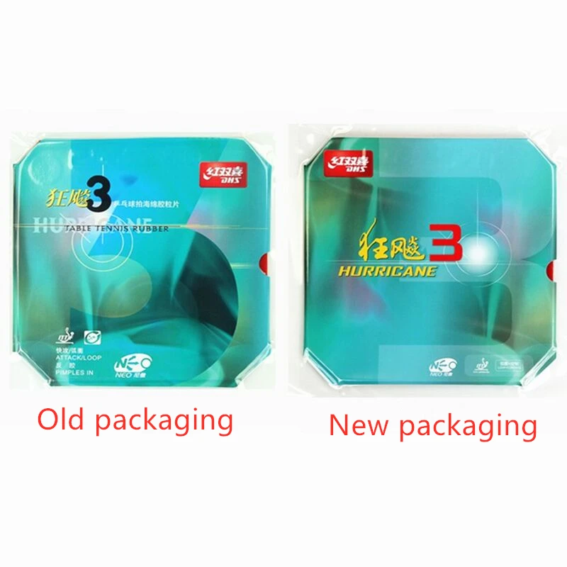 DHS Hurricane 3 neo table tennis rubber original pips-in Hurricane-3 neo DHS ping pong sponge