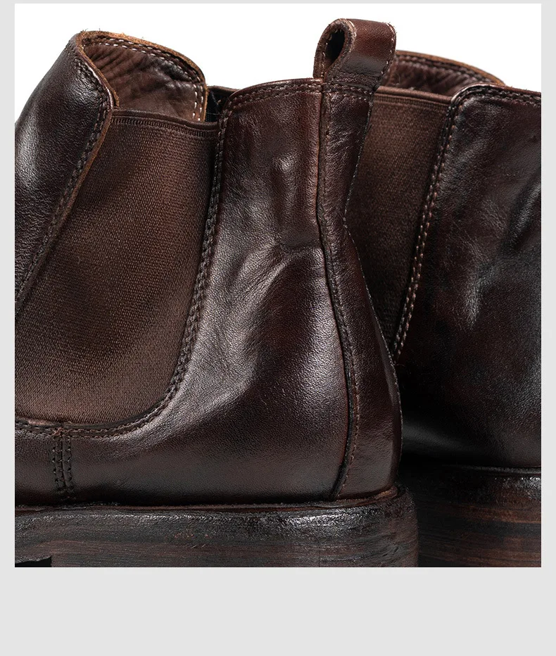 KOWM horsehide Hiking shoes walking boots men Goodyear shoes trendy ankle shoes walking trekking outdoor sneakers casual shoes