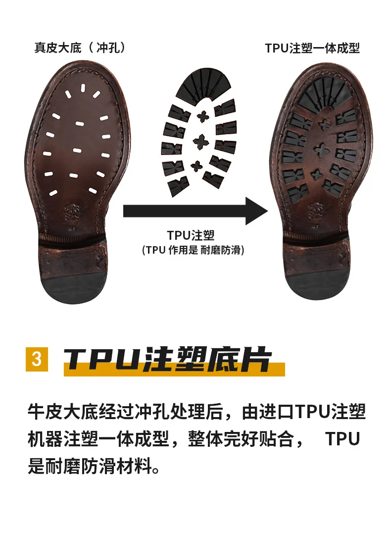 KOWM horsehide Hiking shoes walking boots men Goodyear shoes trendy ankle shoes walking trekking outdoor sneakers casual shoes