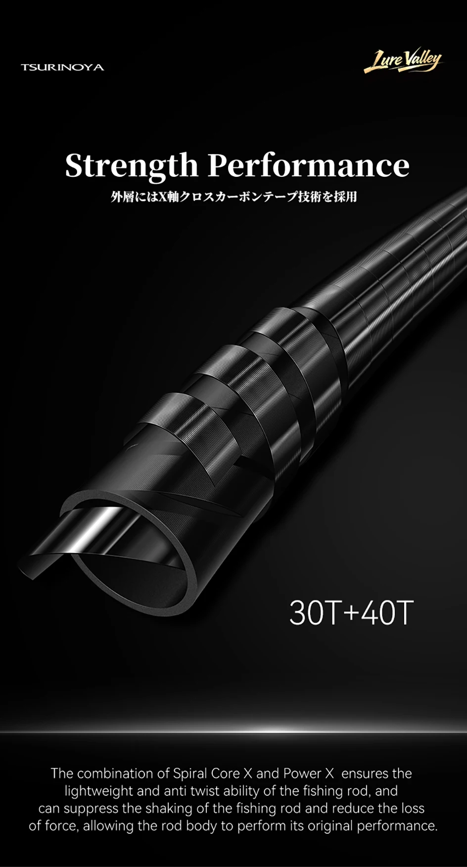 TSURINOYA LURE VALLEY Travel Rod 5 Section Expedition Fishing Rod 1.98m 2.08m 2.28m 2.44m 2.7m FUJI Guide Spinning Casting Rod