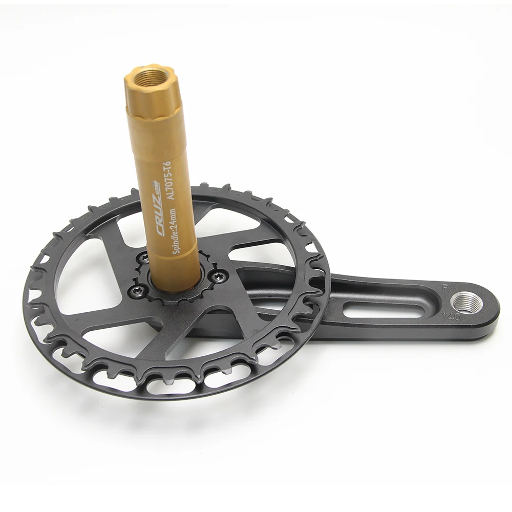 CRUZbike Children's Folding Bike Crankset Ultralight 127/140/150mm Hollow Tech Crank Aluminum Alloy Bicycle Parts Accessories