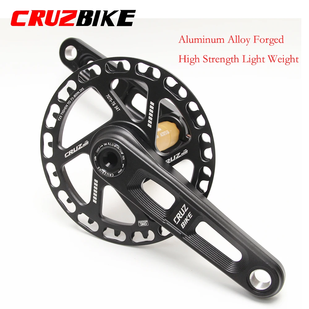 CRUZbike Children's Folding Bike Crankset Ultralight 127/140/150mm Hollow Tech Crank Aluminum Alloy Bicycle Parts Accessories