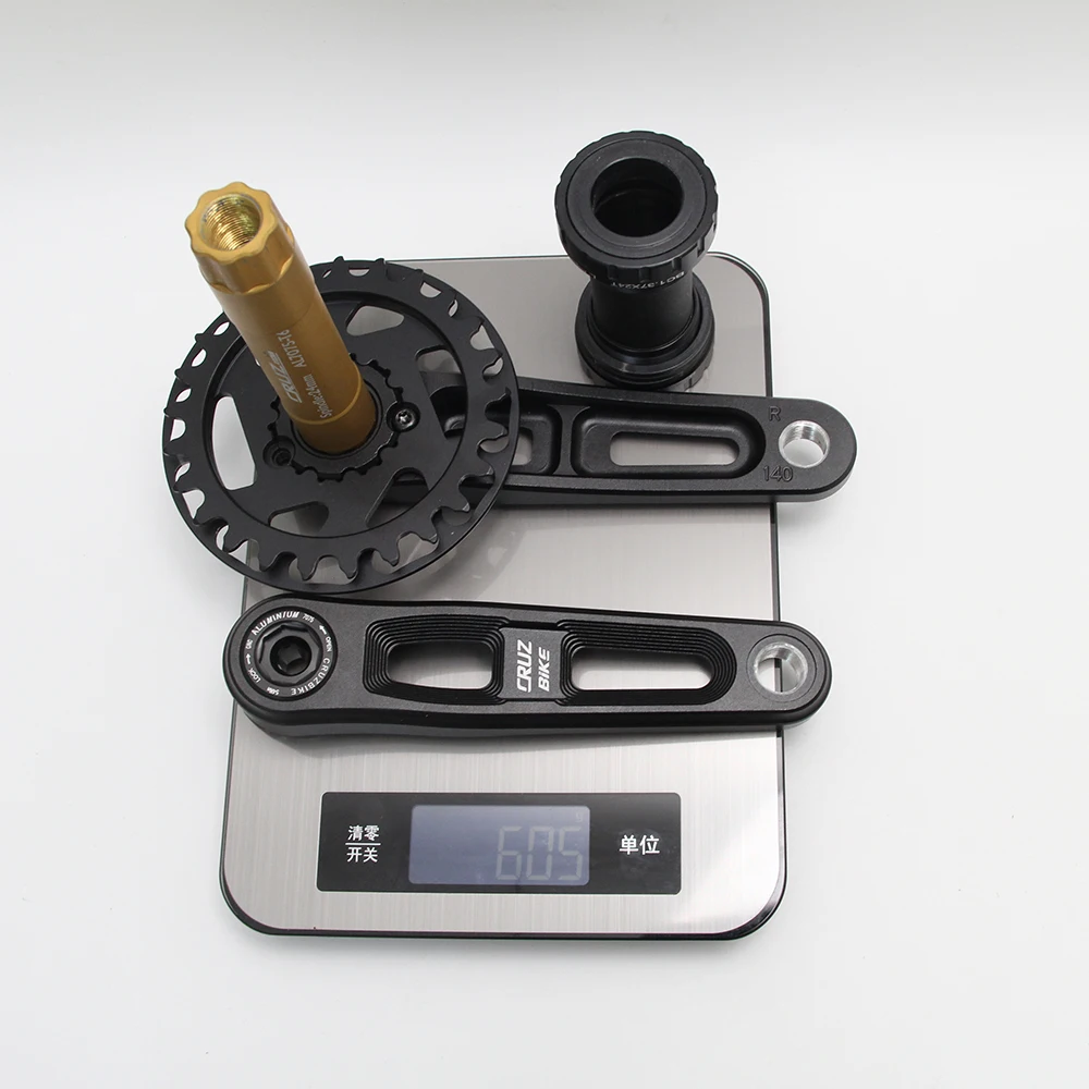 CRUZbike Children's Folding Bike Crankset Ultralight 127/140/150mm Hollow Tech Crank Aluminum Alloy Bicycle Parts Accessories
