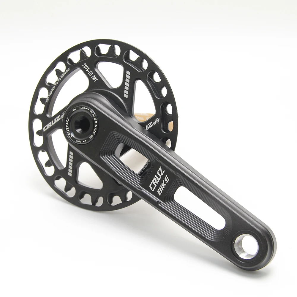CRUZbike Children's Folding Bike Crankset Ultralight 127/140/150mm Hollow Tech Crank Aluminum Alloy Bicycle Parts Accessories