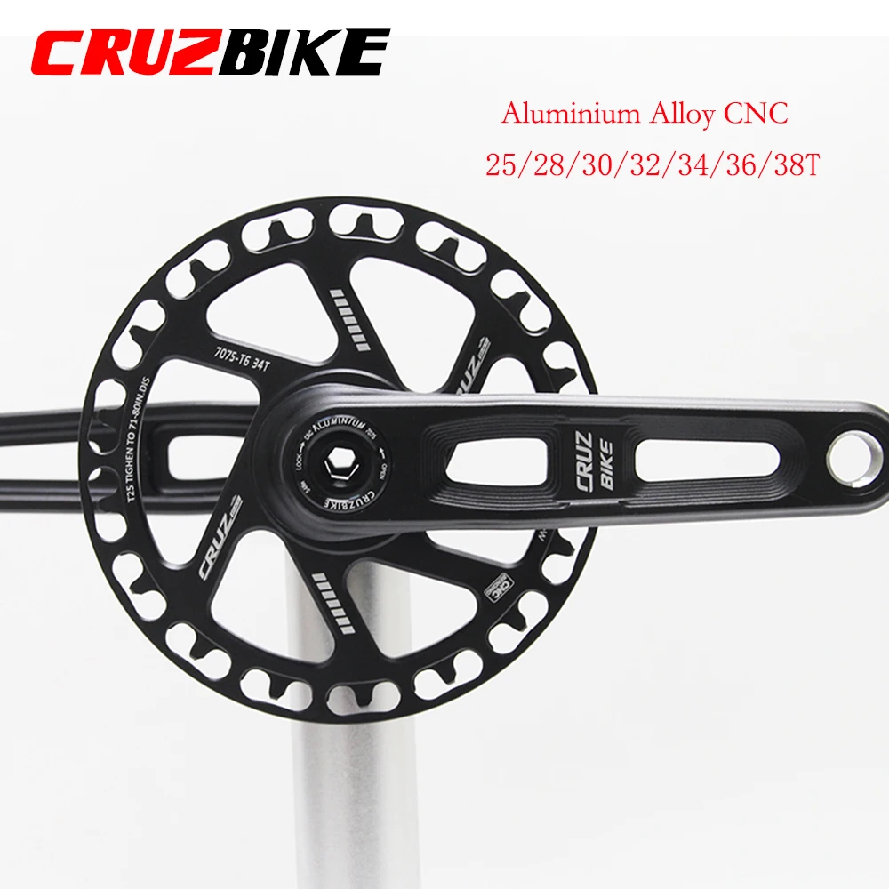 CRUZbike Children's Folding Bike Crankset Ultralight 127/140/150mm Hollow Tech Crank Aluminum Alloy Bicycle Parts Accessories