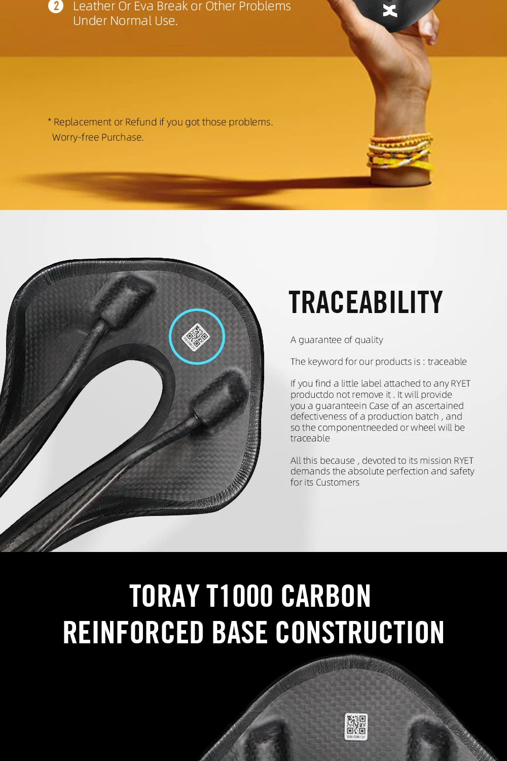 RYET Carbon Bike Saddle Ultralight Leather Road Bike MTB Racing Pu Soft Seat Cushion Bicycle OVAL RAIL7*9 Seating Cycling Parts