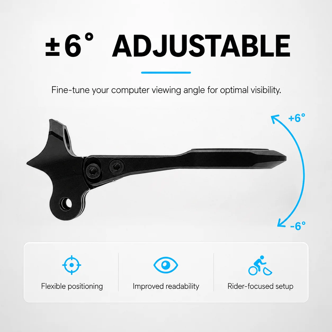 ULLICYC For SL8 Rapide Integrated Handlebar Computer Mount Compatible With Gopro/GPS/Garmin/Bryton/Wahoo  Aluminum Alloy