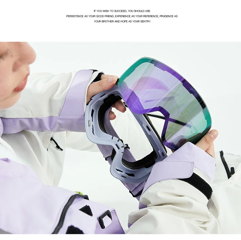 VECTOR Ski Goggles Snowboard Anti-fog and Anti-ultraviolet Poc Men Women Skiing Eyewear UV400 Snow Protection Glasses Double