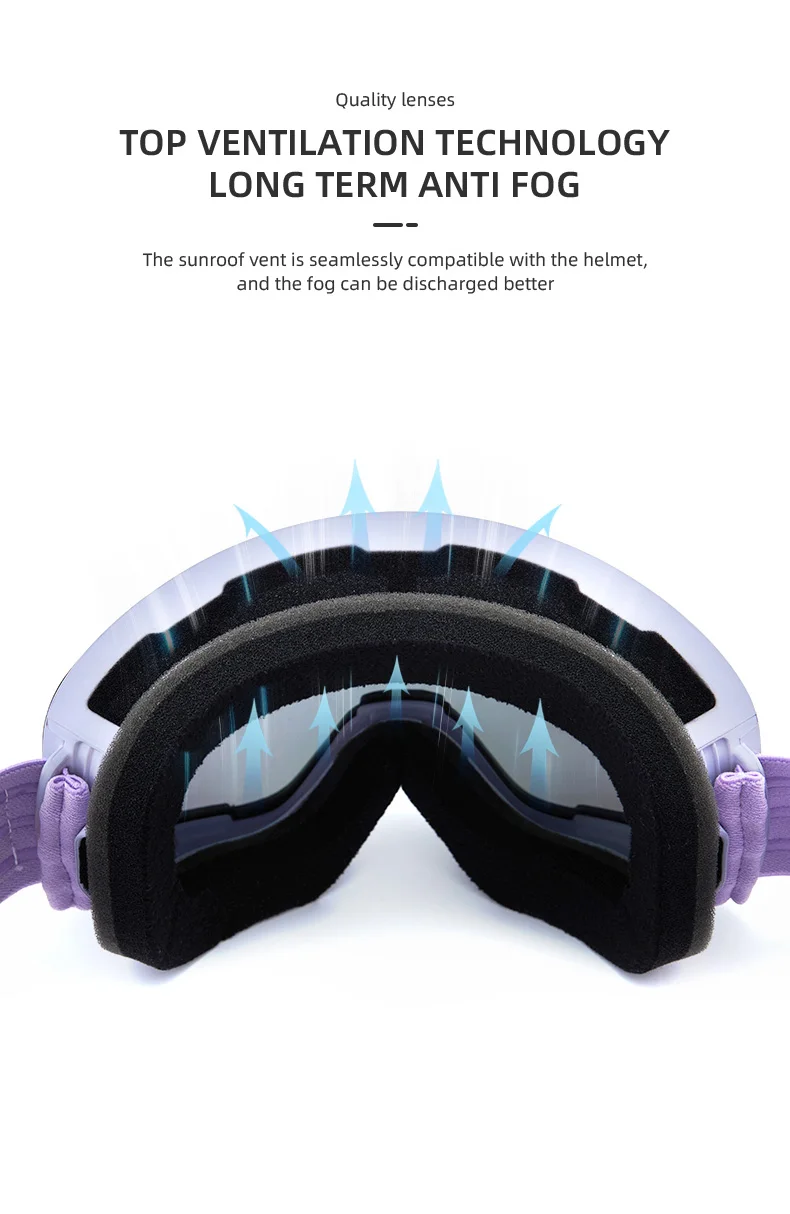 VECTOR Ski Goggles Snowboard Anti-fog and Anti-ultraviolet Poc Men Women Skiing Eyewear UV400 Snow Protection Glasses Double