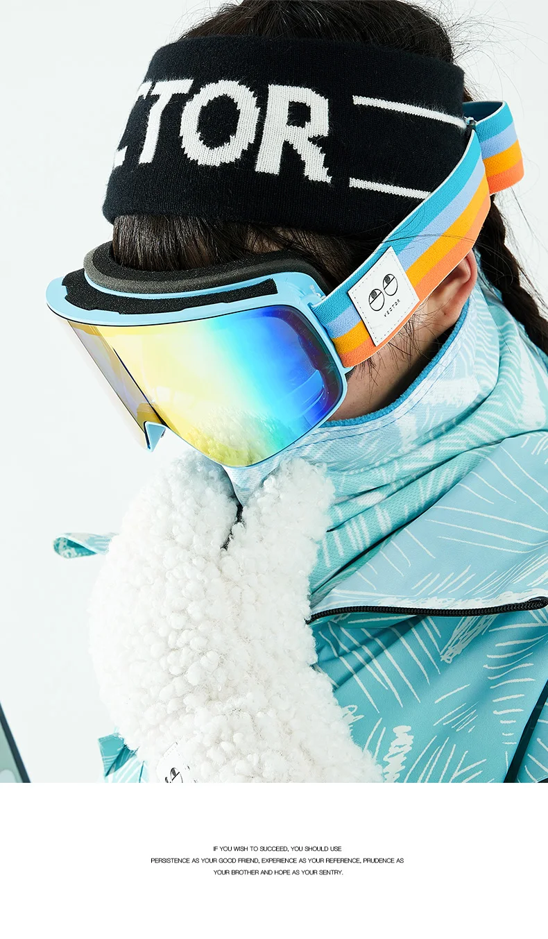 VECTOR Ski Goggles Snowboard Anti-fog and Anti-ultraviolet Poc Men Women Skiing Eyewear UV400 Snow Protection Glasses Double