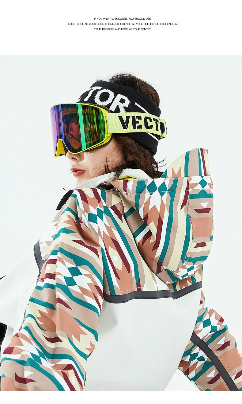 VECTOR Ski Goggles Snowboard Anti-fog and Anti-ultraviolet Poc Men Women Skiing Eyewear UV400 Snow Protection Glasses Double
