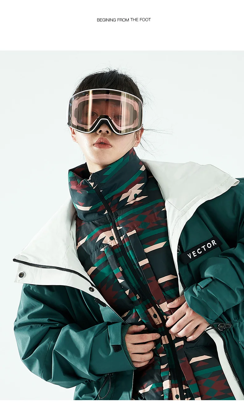 VECTOR Ski Goggles Snowboard Anti-fog and Anti-ultraviolet Poc Men Women Skiing Eyewear UV400 Snow Protection Glasses Double