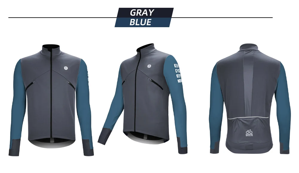 DAREVIE Cycling Men's Jacket Windproof Fleece Pro Cycling Jackets Long Sleeve Warm Soft Brushed Pro Breathable Bicycle Clothing