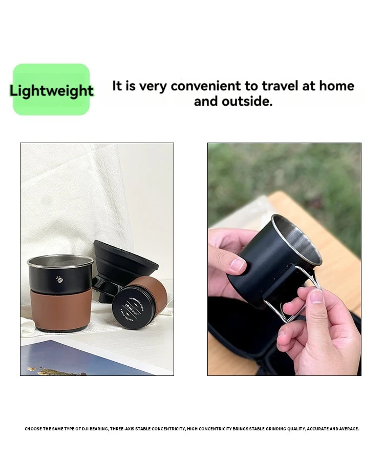 Travel Handmade Coffee Set Outdoor Car Camping Portable Cake Filter Cup Silicone Filter Cup Entry Combination Coffee Maker Sets
