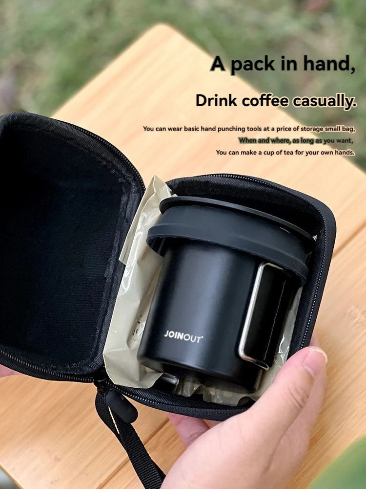 Travel Handmade Coffee Set Outdoor Car Camping Portable Cake Filter Cup Silicone Filter Cup Entry Combination Coffee Maker Sets